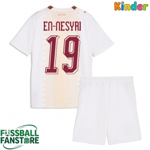 Marokko Youssef En-Nesyri #19 Replik Auswärtstrikot Kinder WM 2026 Kurzarm (+ Kurze Hosen)